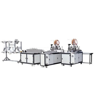 Surgical face mask making machine packaging of 3 layer medical ffp